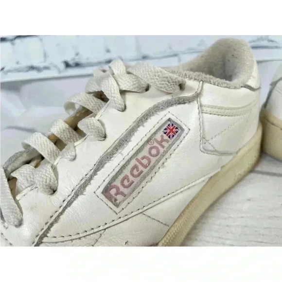 MENS 6.5 Woman’s 8 REEBOK CLUB C 85 'CHALK PAPERWHITE' PINK LEATHER LOW - Picture 14 of 15